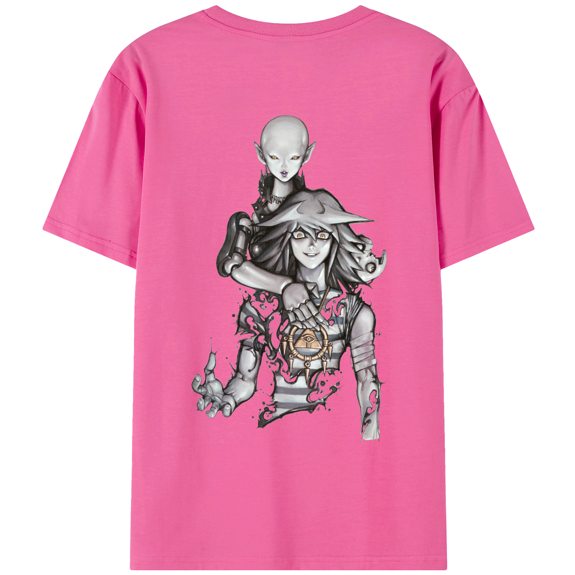 （画像用） 遊☆戯☆王 Yu-Gi-Oh! レディース半袖Tシャツ(バックプリント)